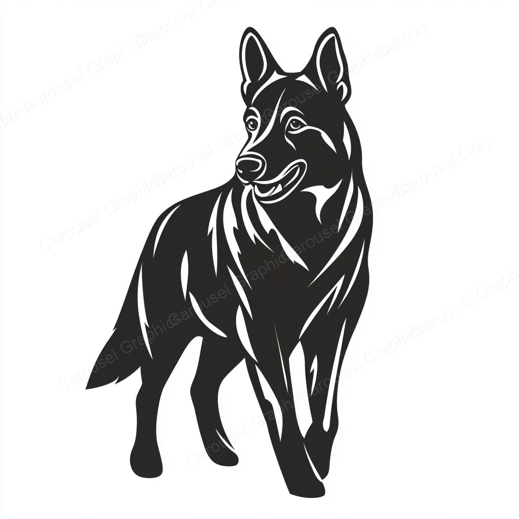 German Shepherd Vector Graphic preview