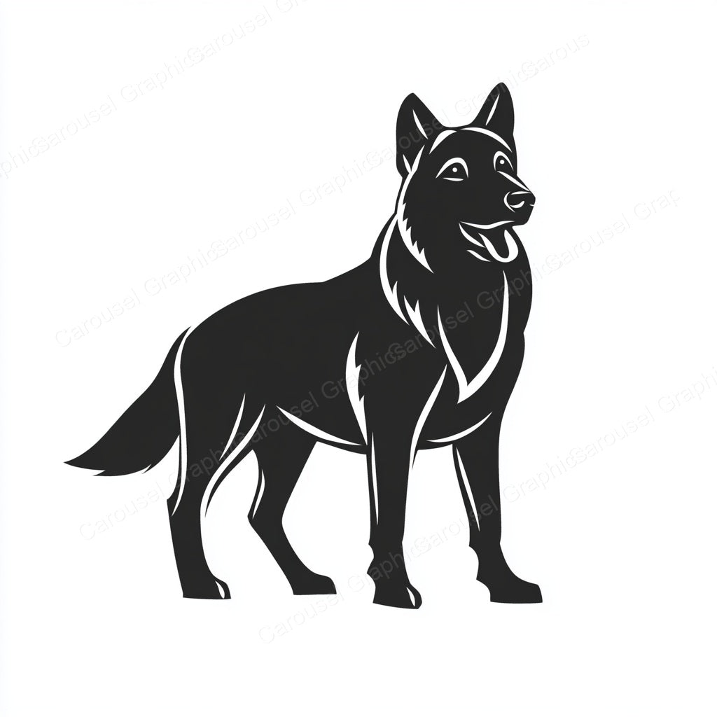 German Shepherd Vector Graphic preview