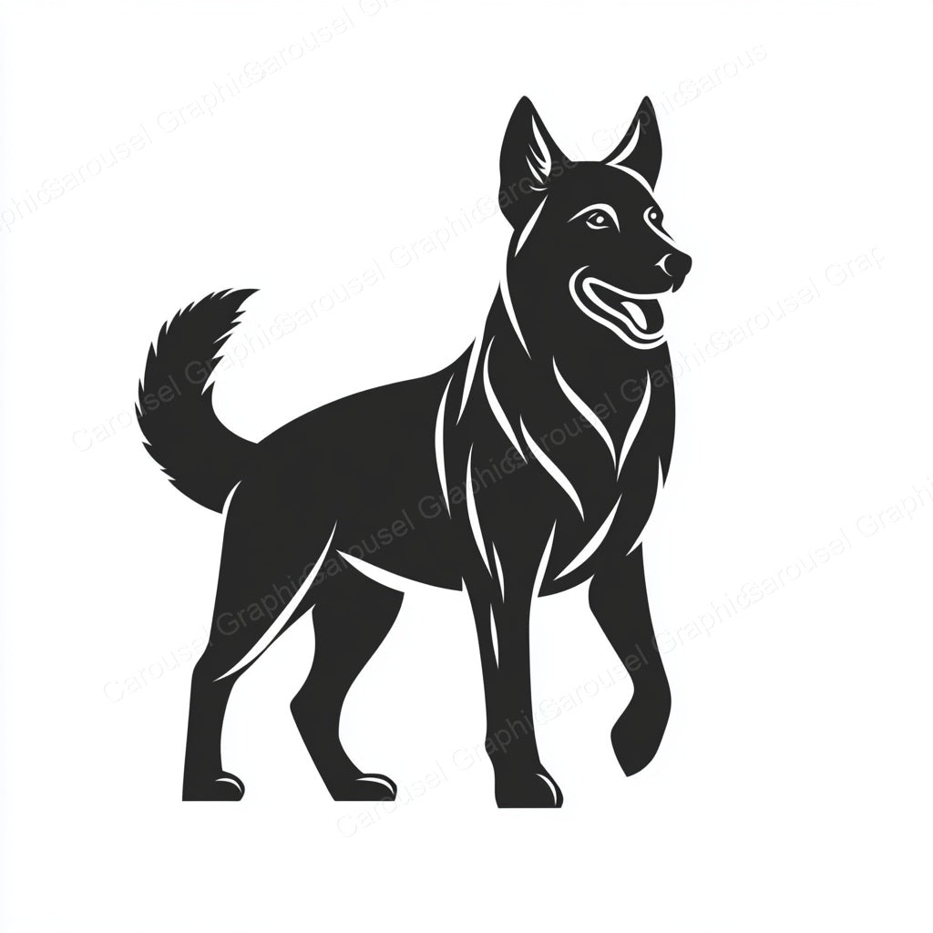 German Shepherd Vector Graphic preview