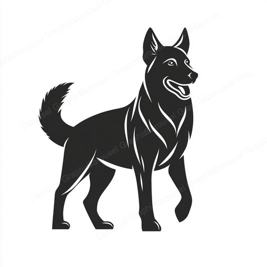 German Shepherd Vector Graphic preview