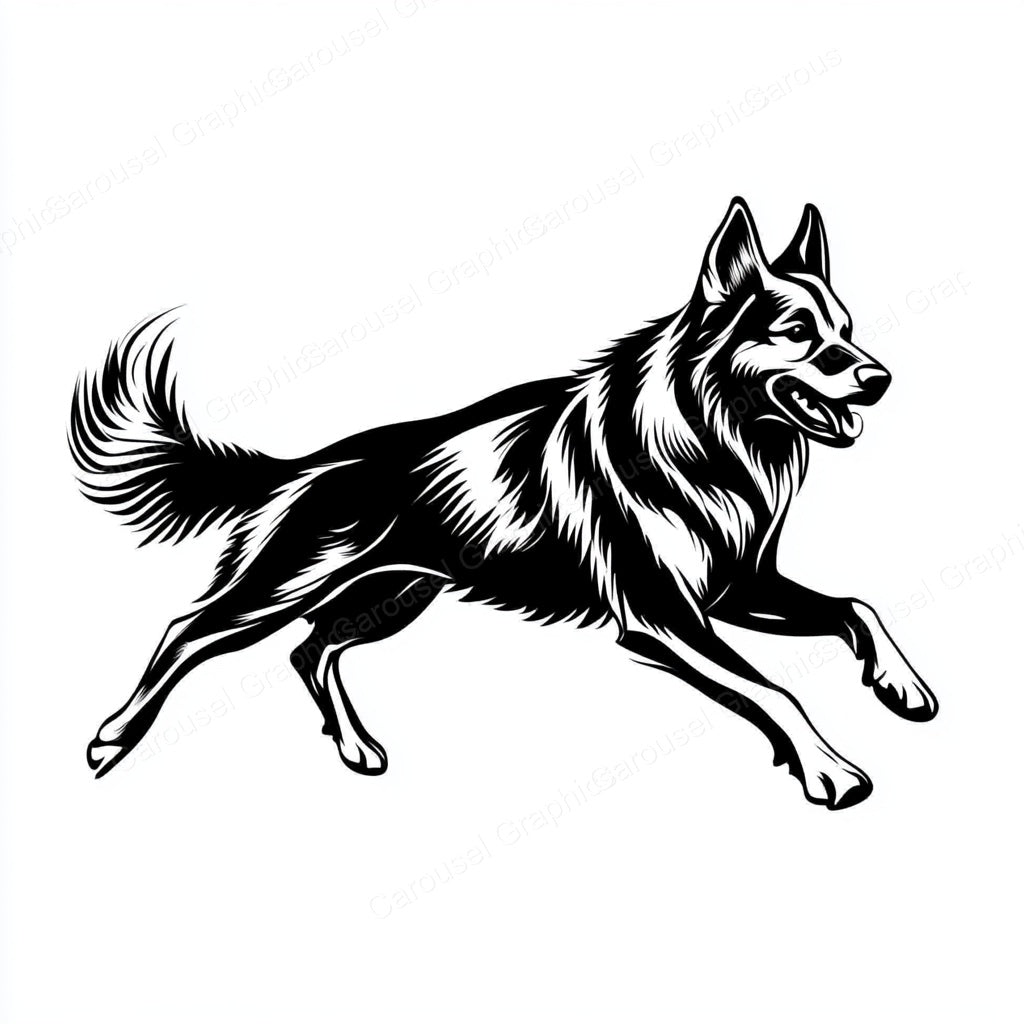 German Shepherd Vector Graphic preview