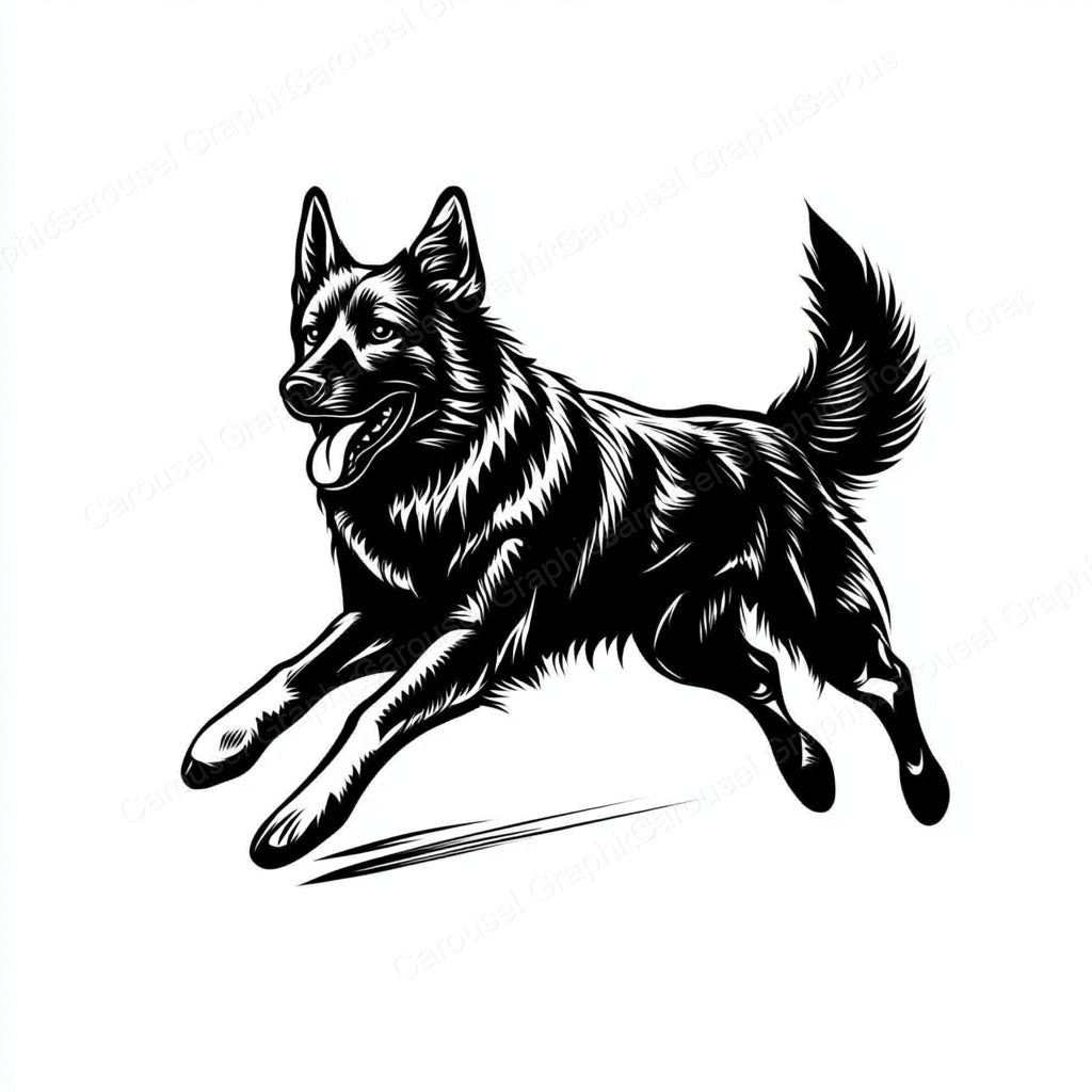 German Shepherd Vector Graphic preview