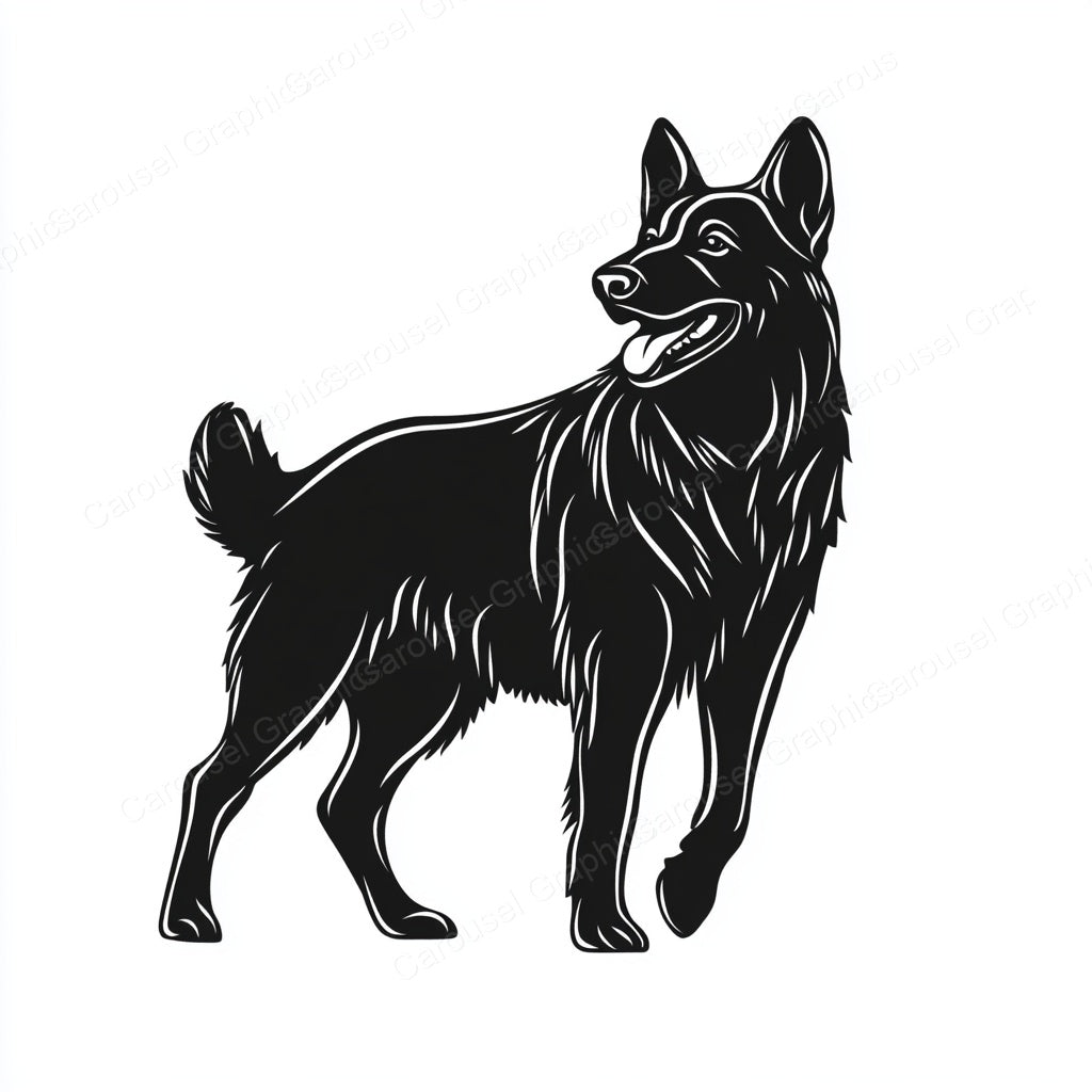 German Shepherd Vector Graphic preview