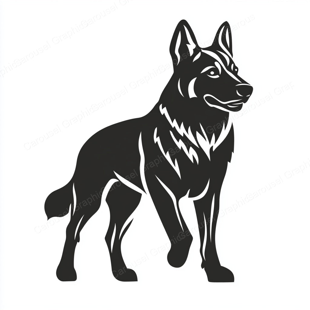 German Shepherd Vector Graphic preview