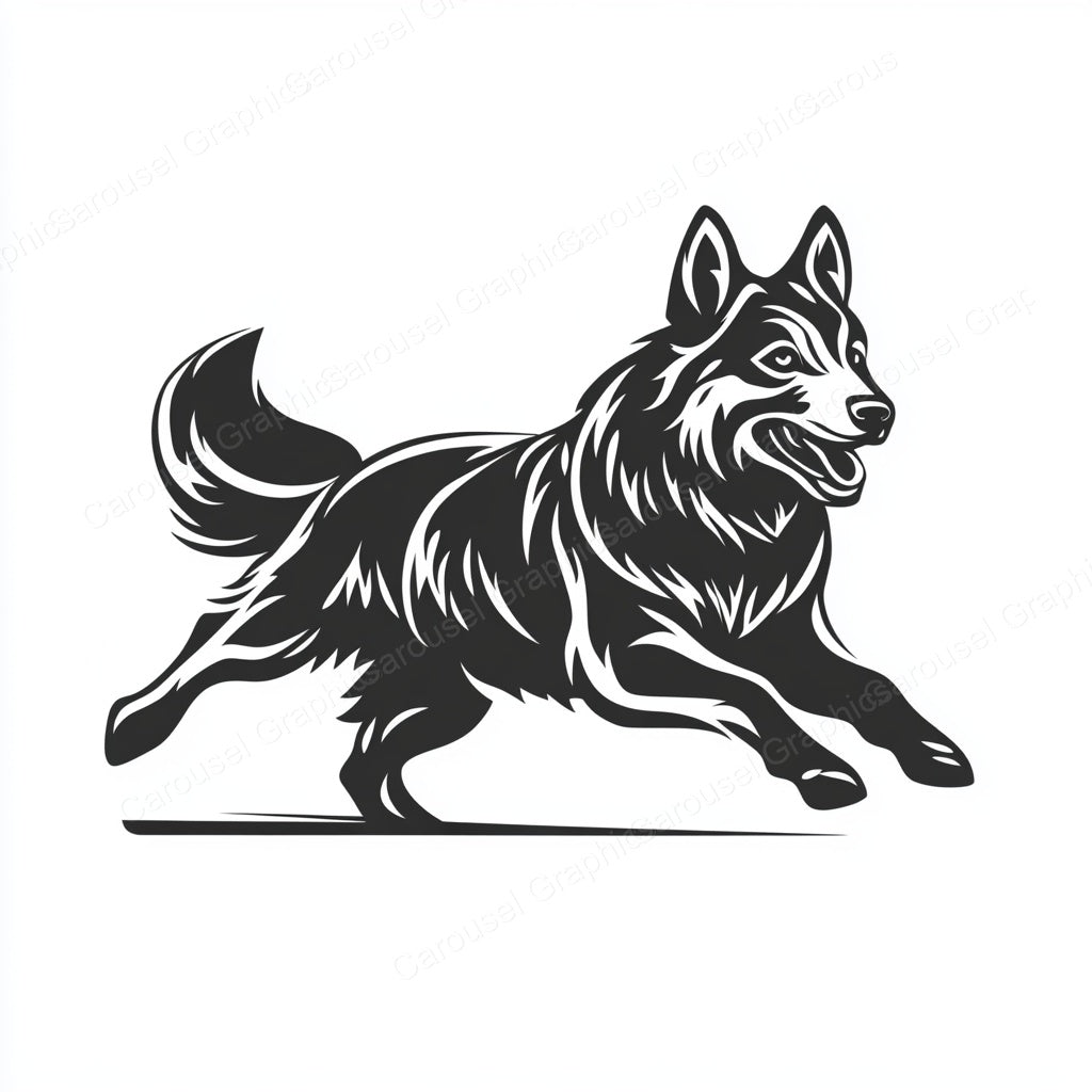 German Shepherd Vector Graphic preview
