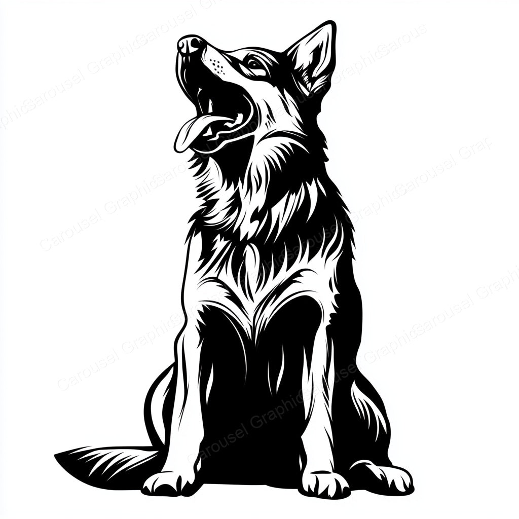 German Shepherd Vector Graphic preview