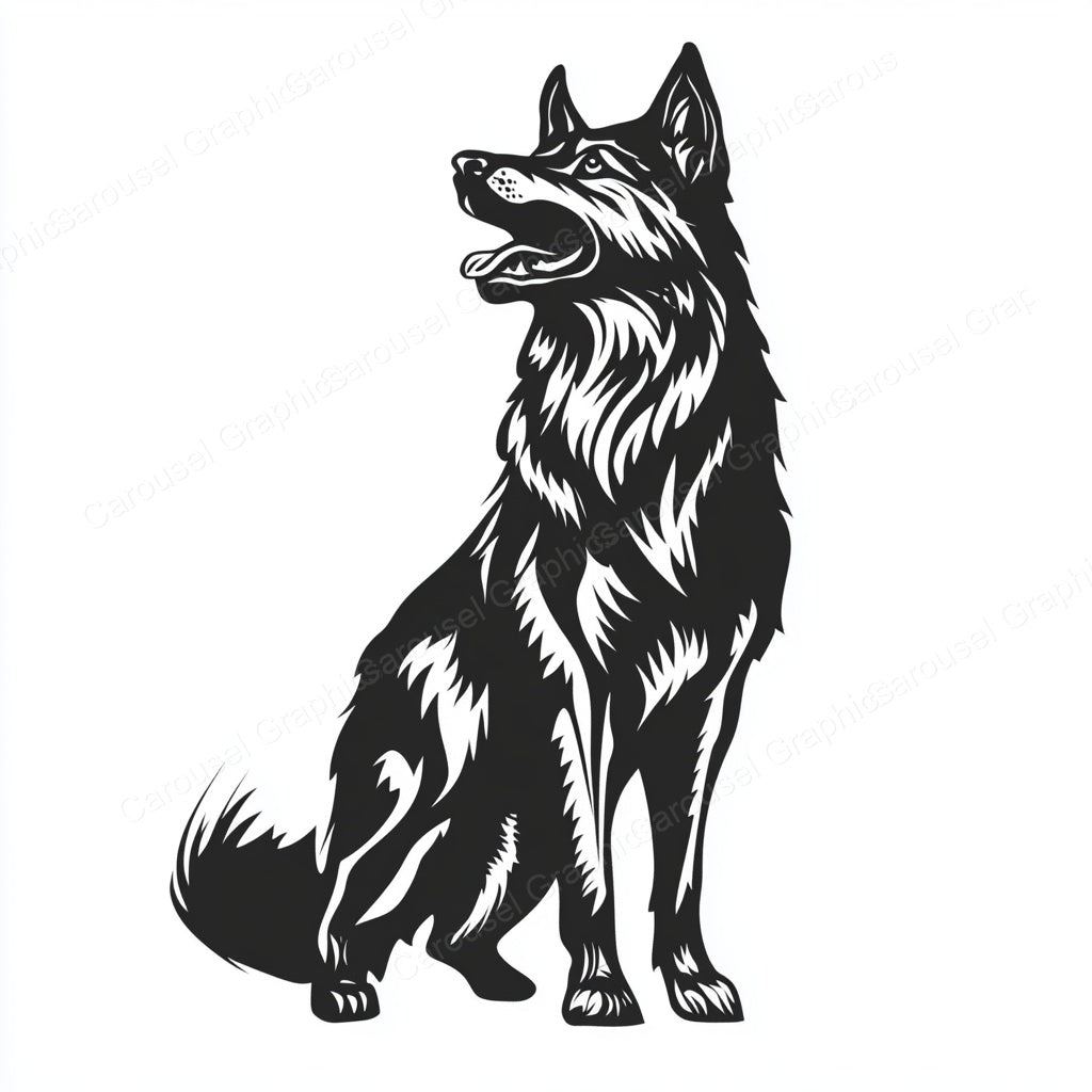 German Shepherd Vector Graphic preview