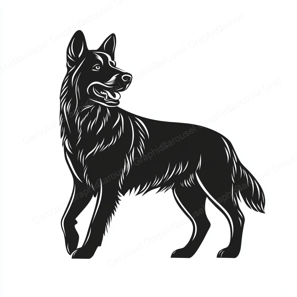 German Shepherd Vector Graphic preview