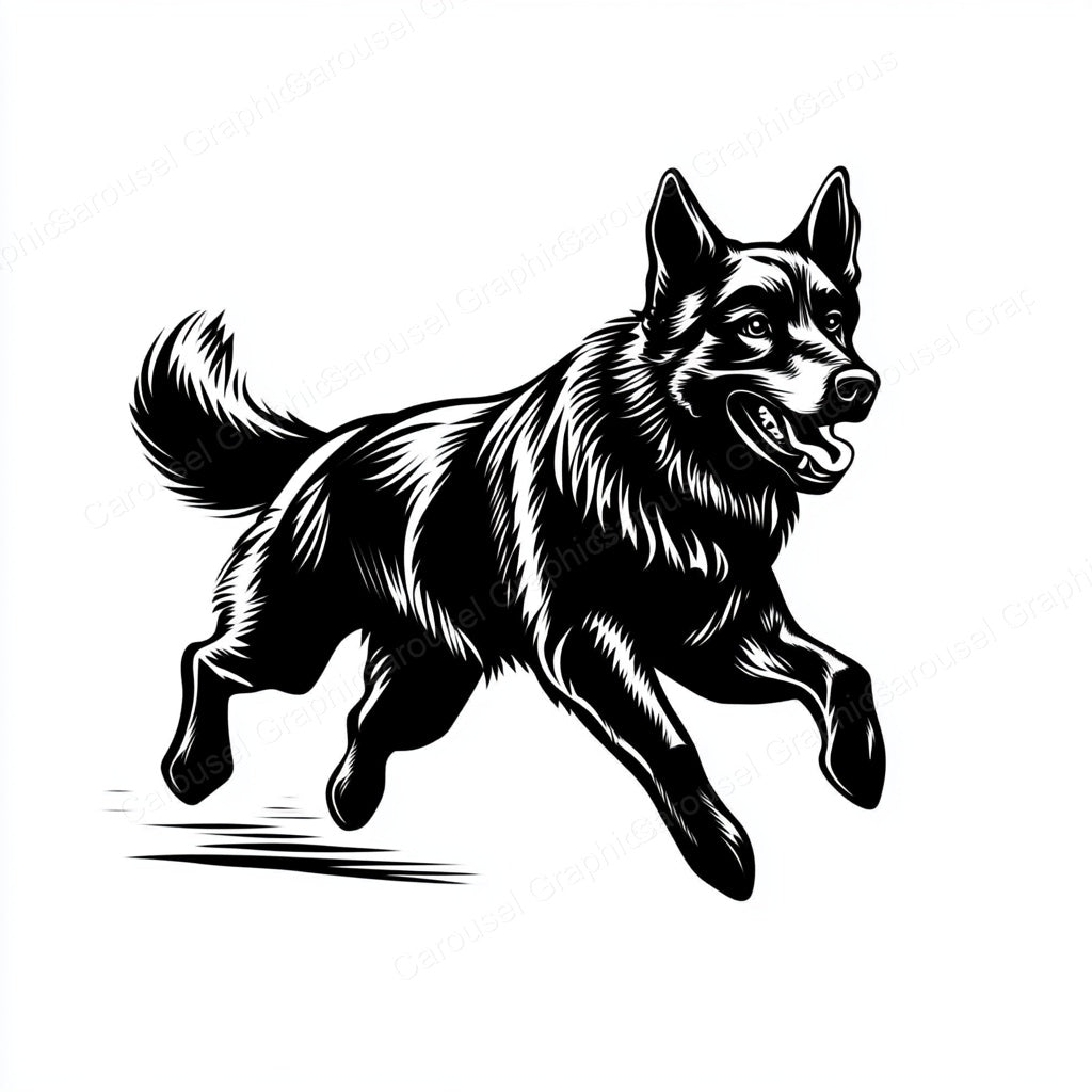 German Shepherd Vector Graphic preview