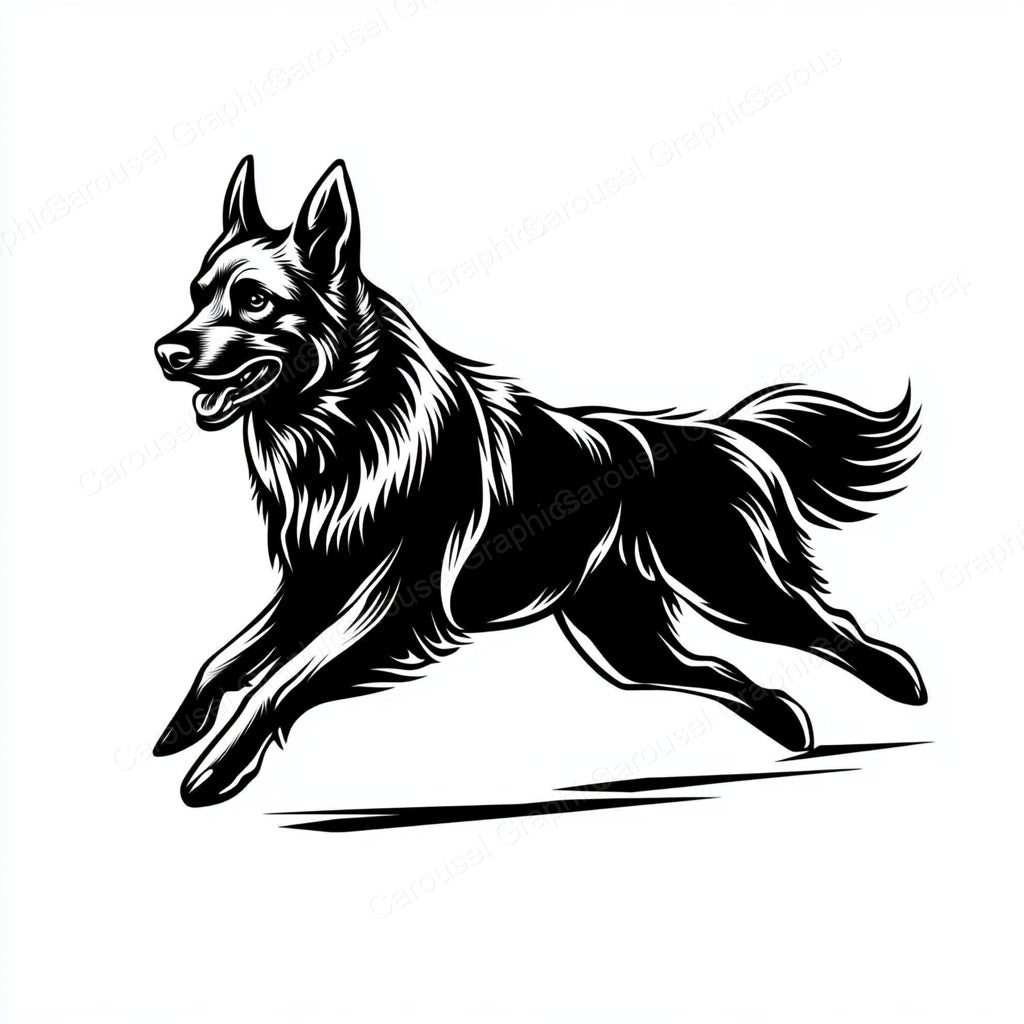German Shepherd Vector Graphic preview