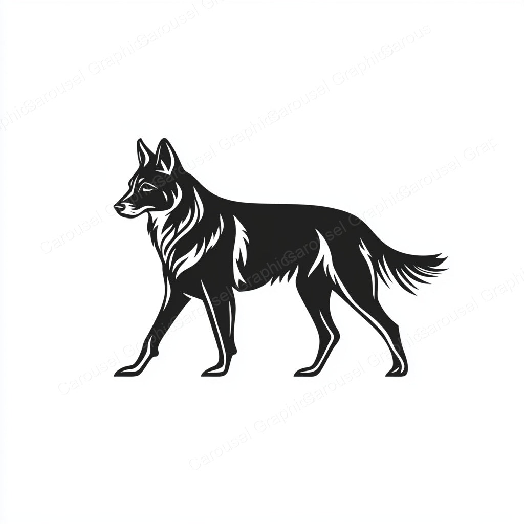 German Shepherd Vector Graphic preview