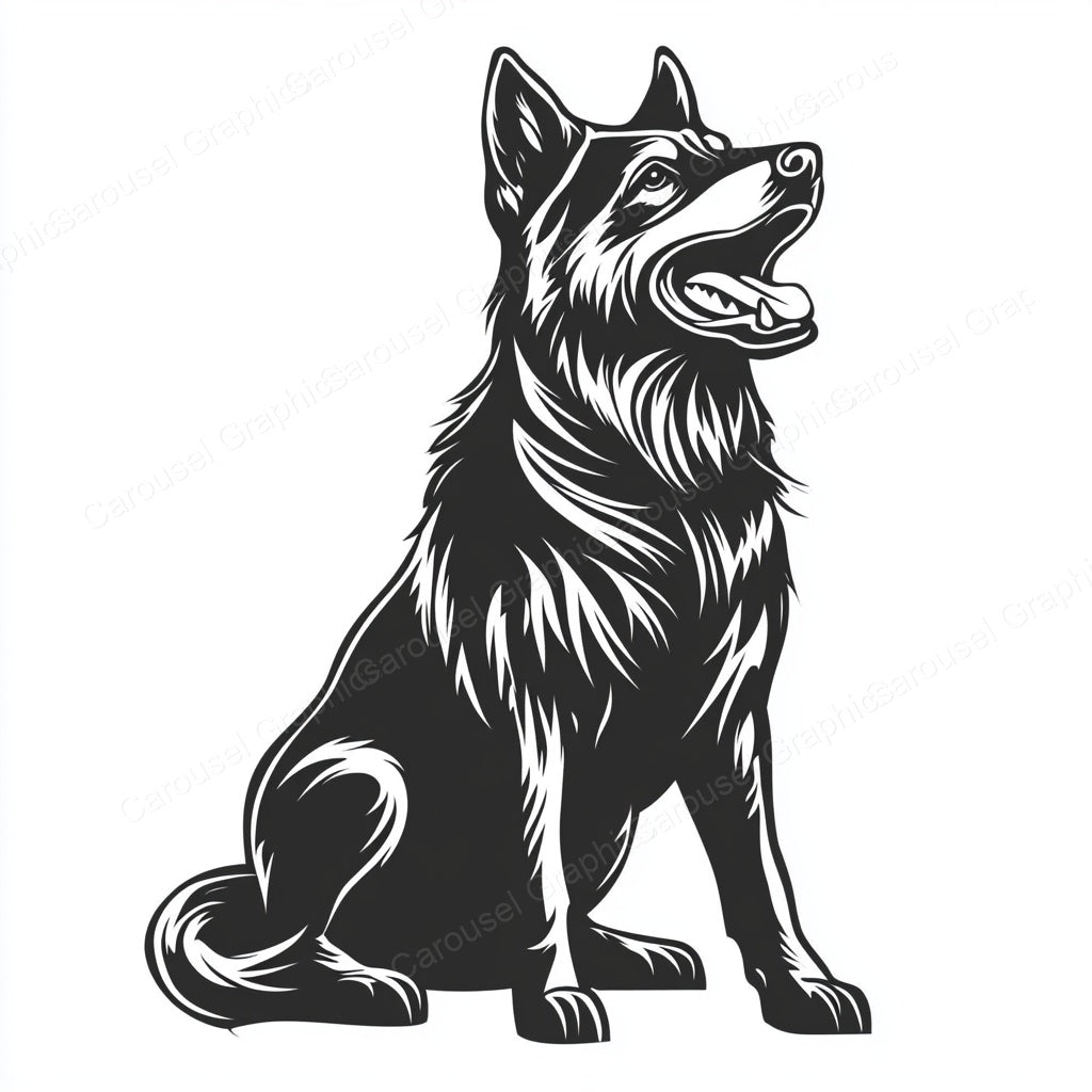 German Shepherd Vector Graphic preview