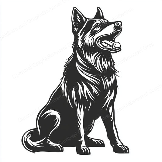 German Shepherd Vector Graphic preview