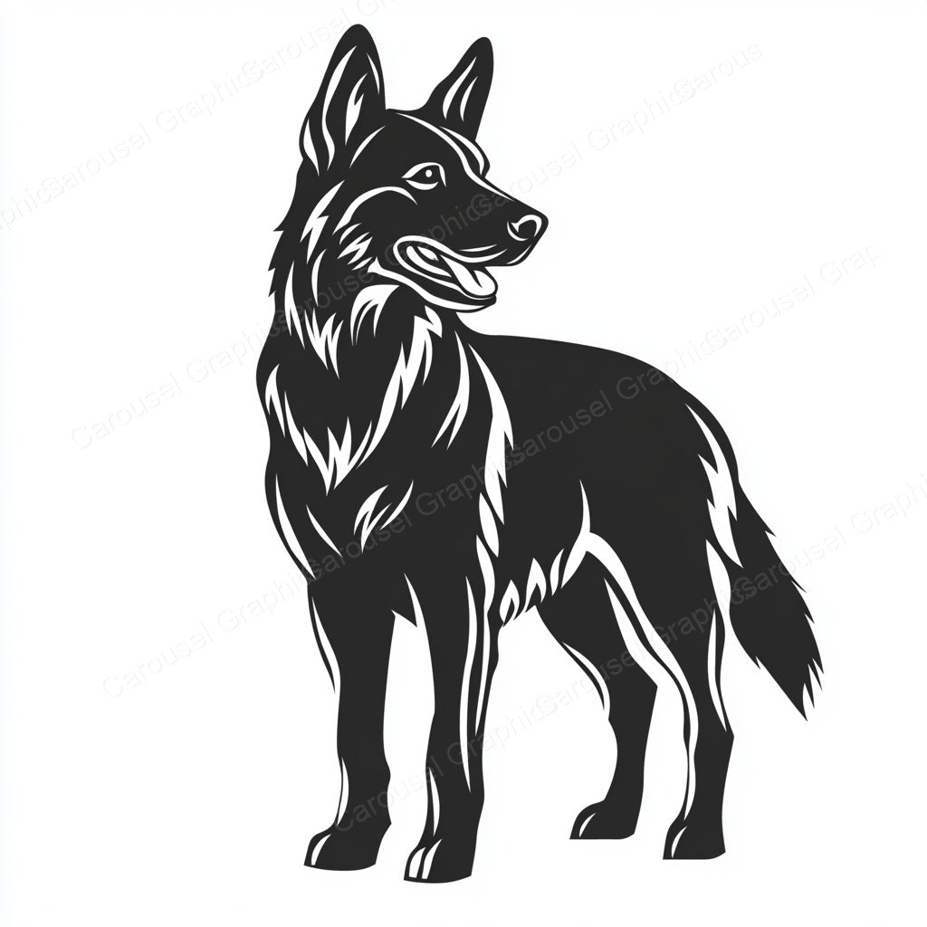 German Shepherd Vector Graphic preview