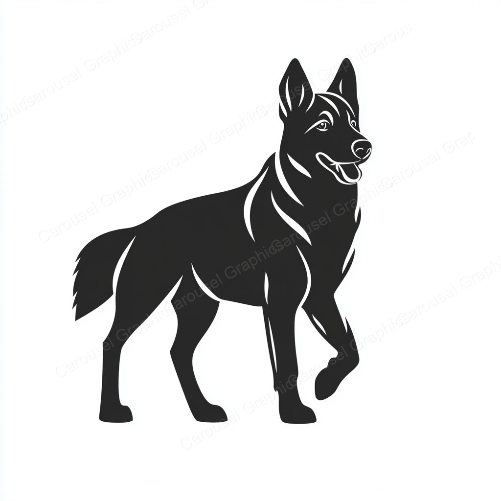 German Shepherd Vector Graphic preview