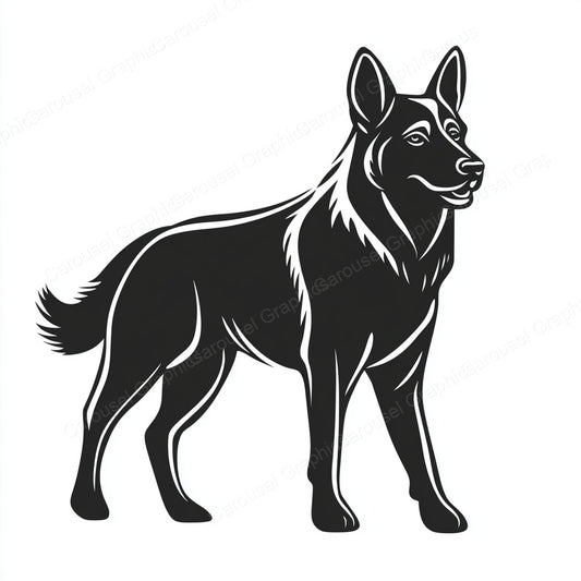 German Shepherd Vector Graphic preview