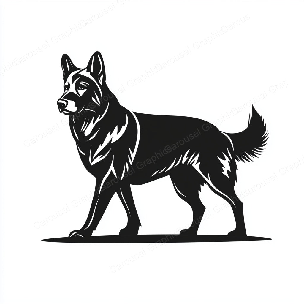 German Shepherd Vector Graphic preview