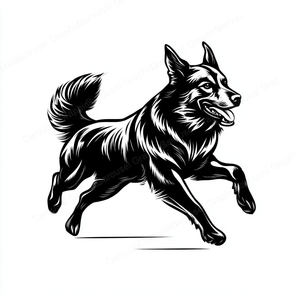 German Shepherd Vector Graphic preview