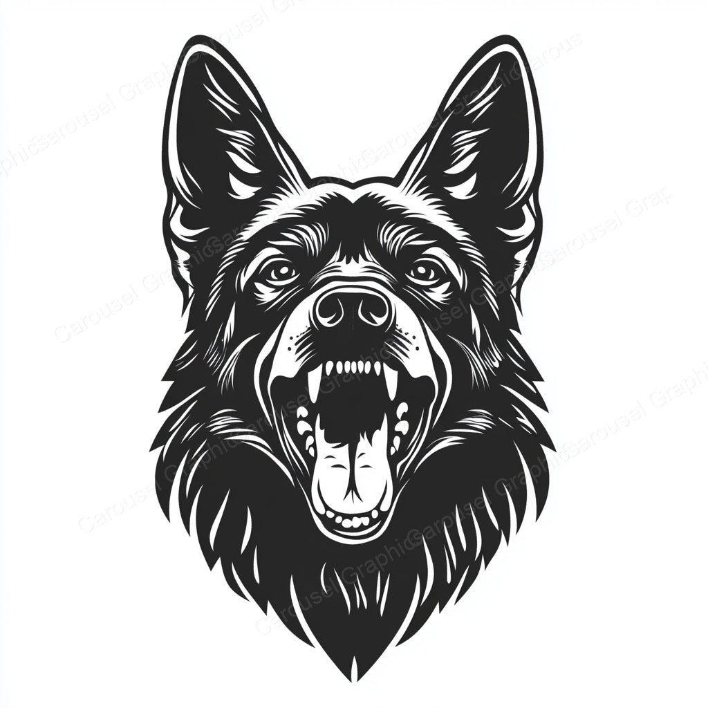 German Shepherd Vector Graphic preview