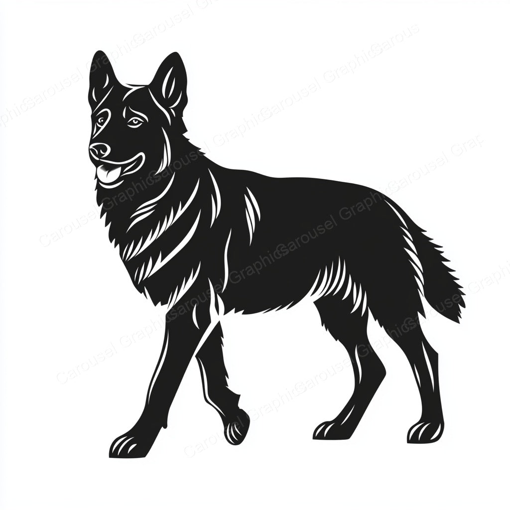 German Shepherd Vector Graphic preview