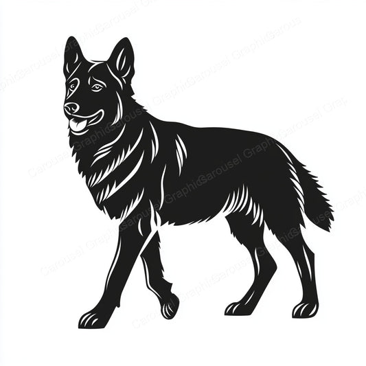 German Shepherd Vector Graphic preview