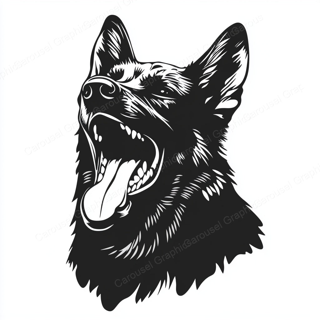 German Shepherd Vector Graphic preview
