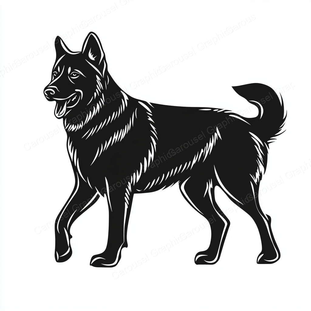 German Shepherd Vector Graphic preview