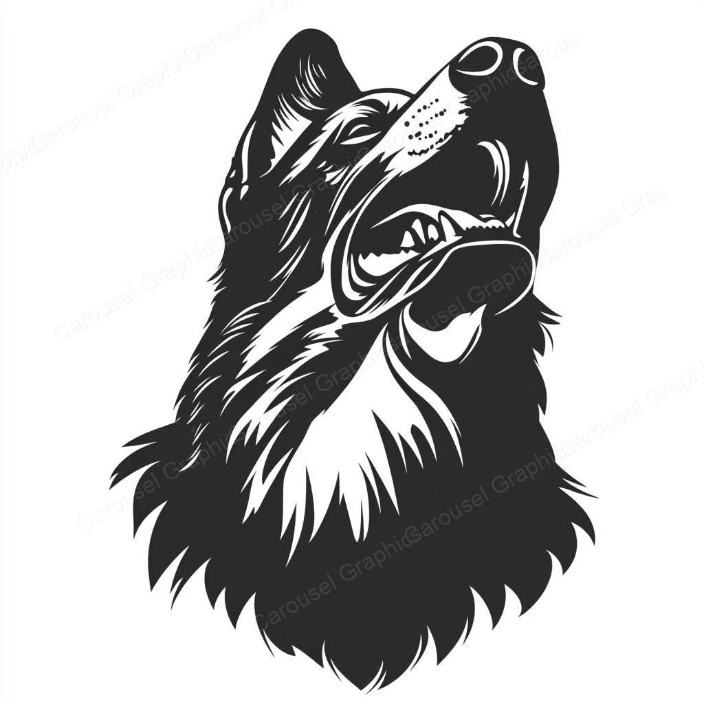 German Shepherd Vector Graphic preview