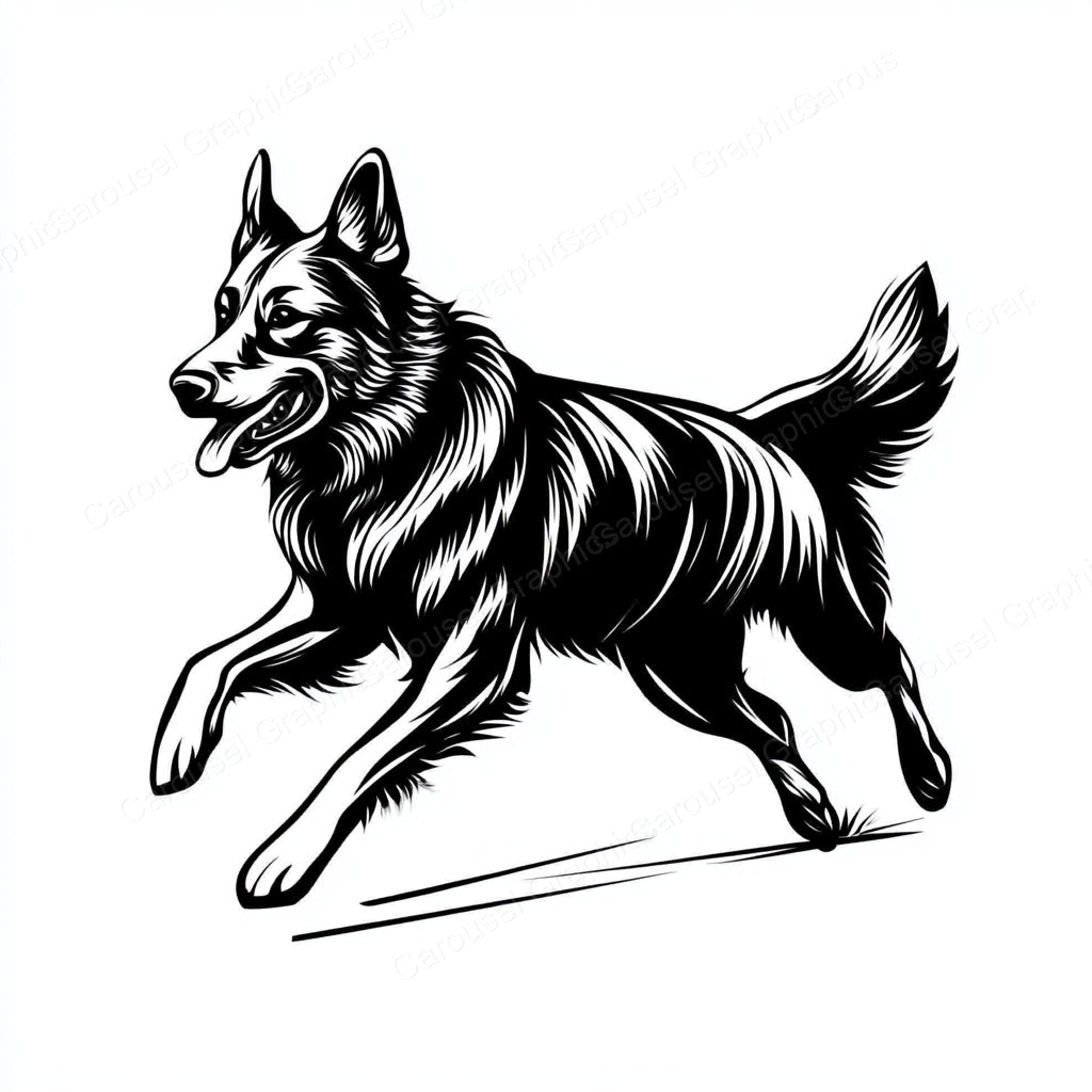 German Shepherd Vector Graphic preview