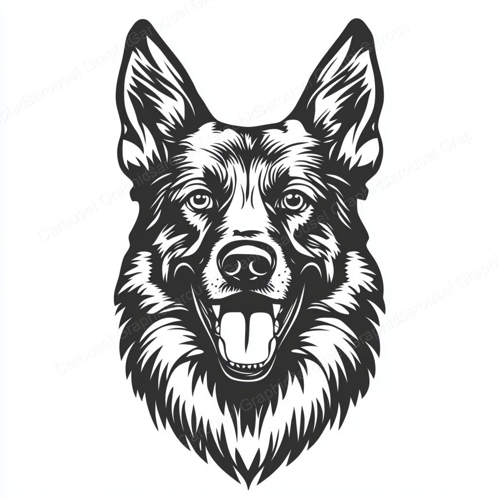 German Shepherd Vector Graphic preview