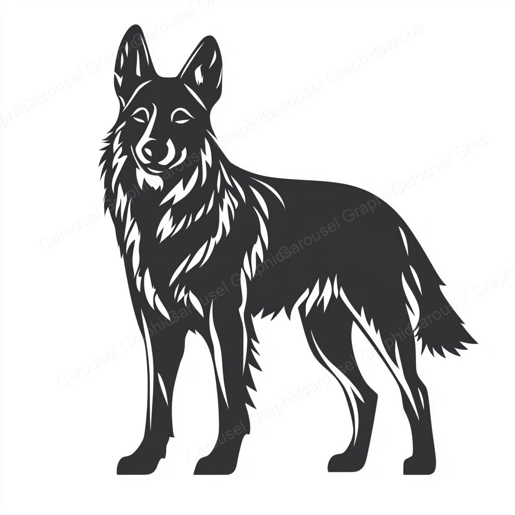 German Shepherd Vector Graphic preview