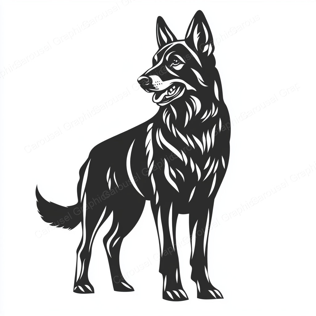 German Shepherd Vector Graphic preview