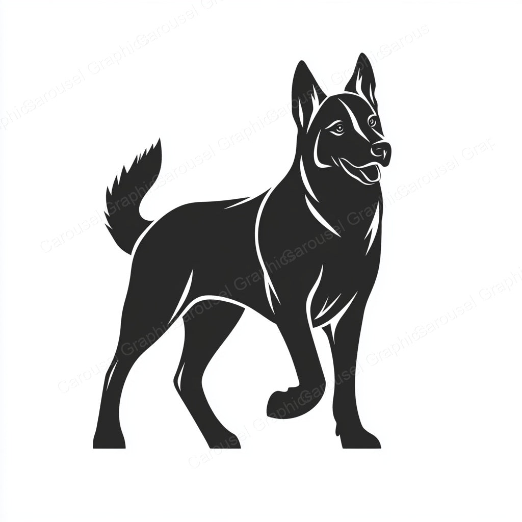 German Shepherd Vector Graphic preview