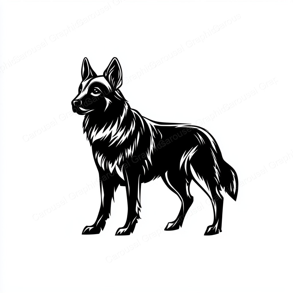 German Shepherd Vector Graphic preview