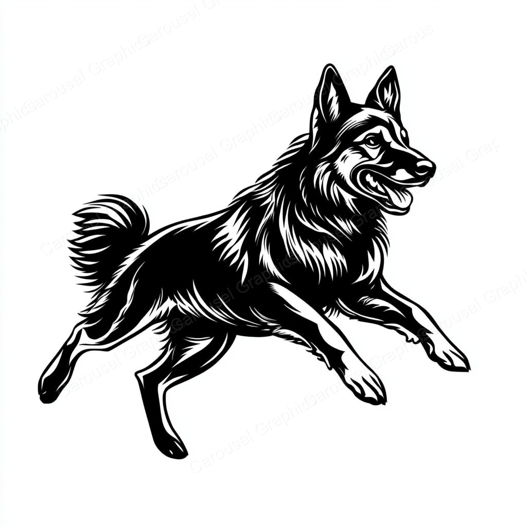 German Shepherd Vector Graphic preview