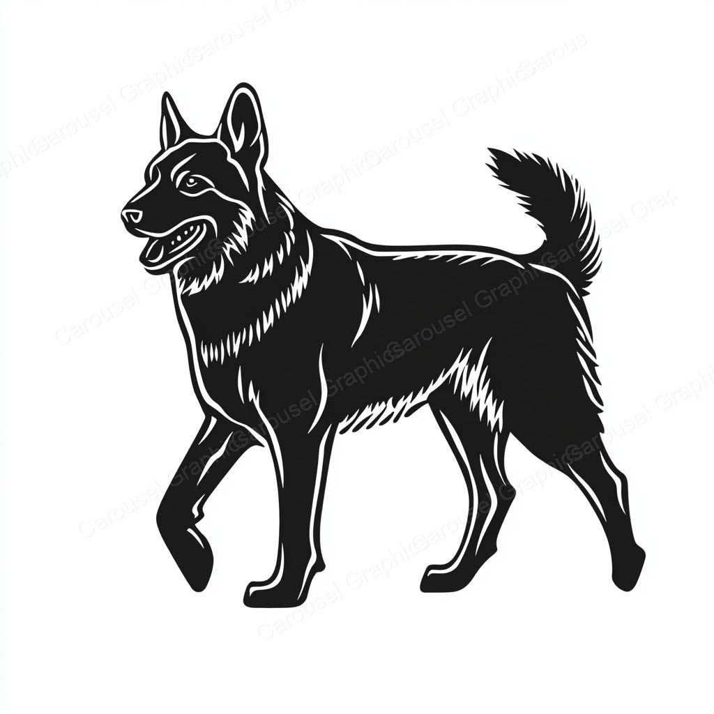 German Shepherd Vector Graphic preview