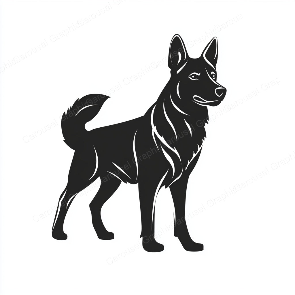 German Shepherd Vector Graphic preview