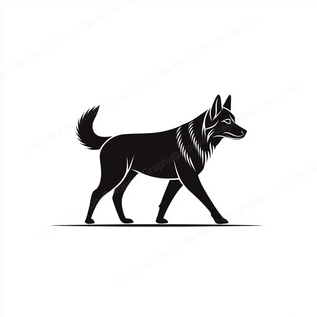 German Shepherd Vector Graphic preview