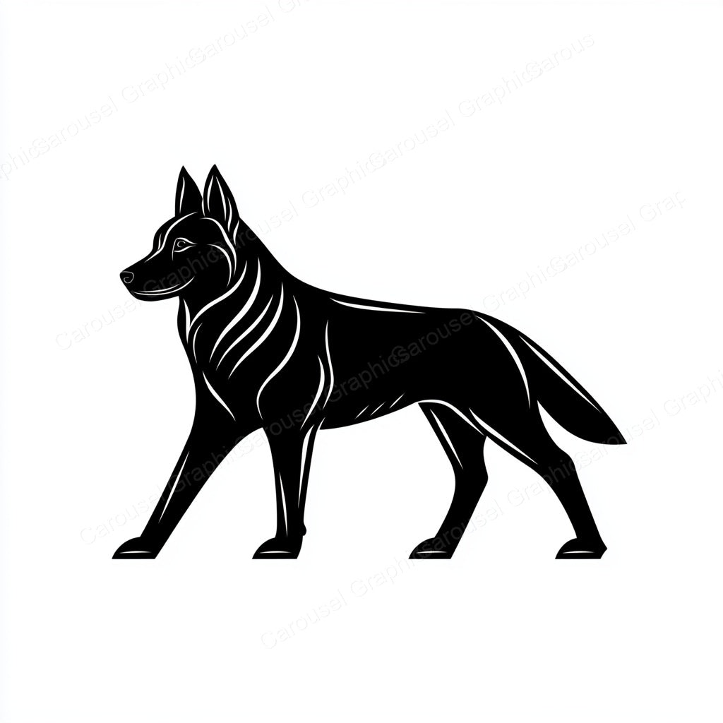 German Shepherd Vector Graphic preview