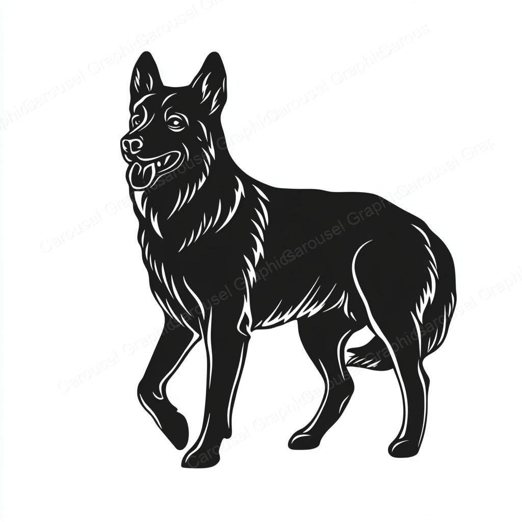 German Shepherd Vector Graphic preview