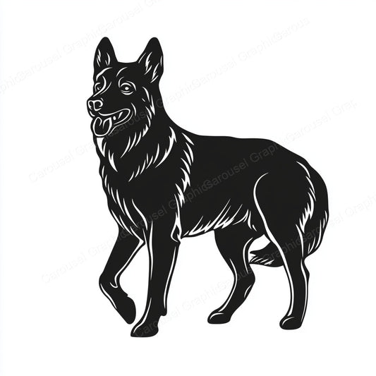 German Shepherd Vector Graphic preview