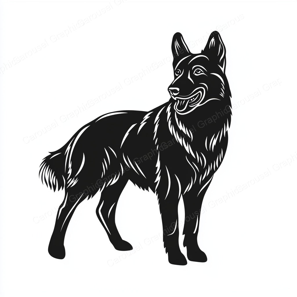 German Shepherd Vector Graphic preview