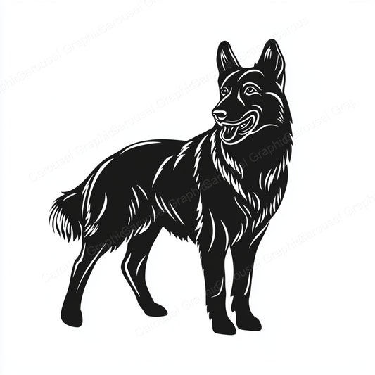 German Shepherd Vector Graphic preview