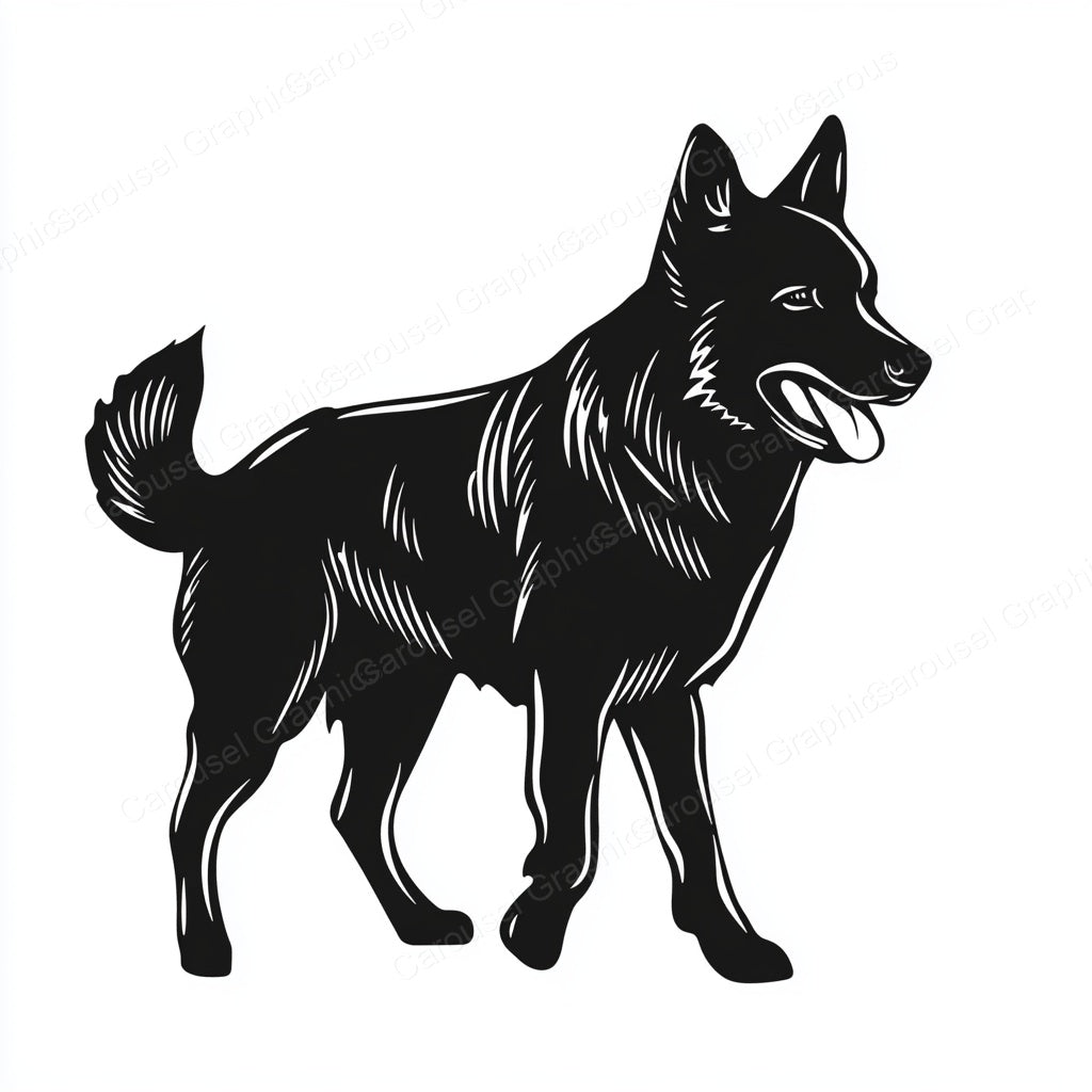 German Shepherd Vector Graphic preview