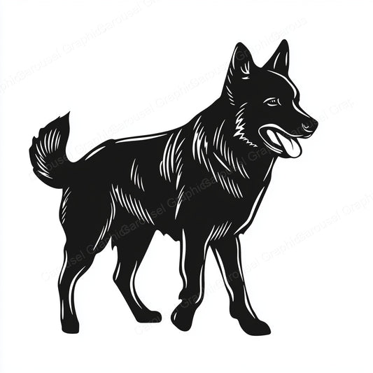 German Shepherd Vector Graphic preview