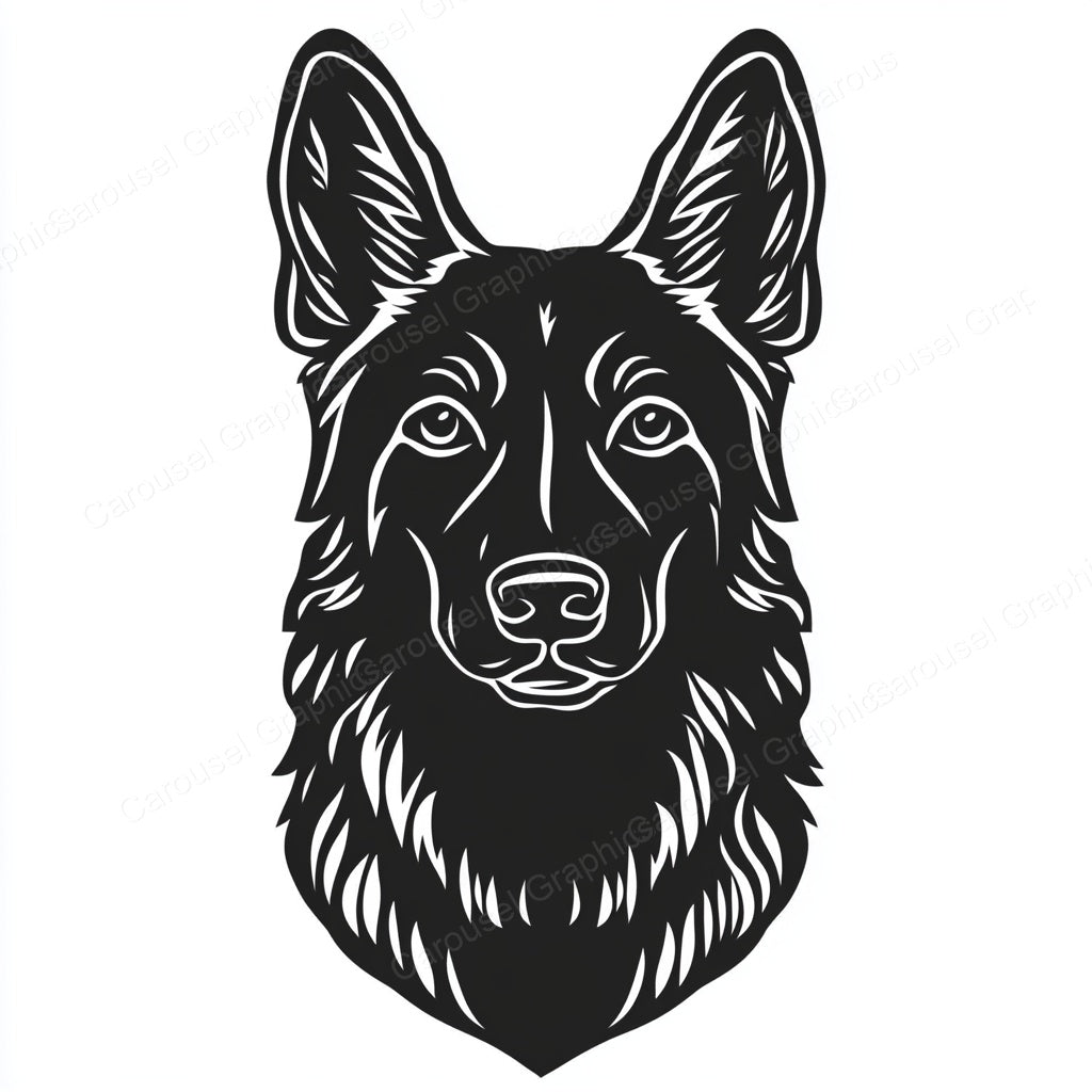 German Shepherd Vector Graphic preview