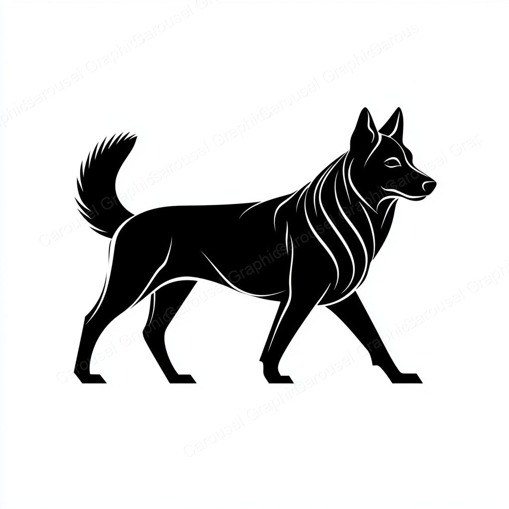 German Shepherd Vector Graphic preview