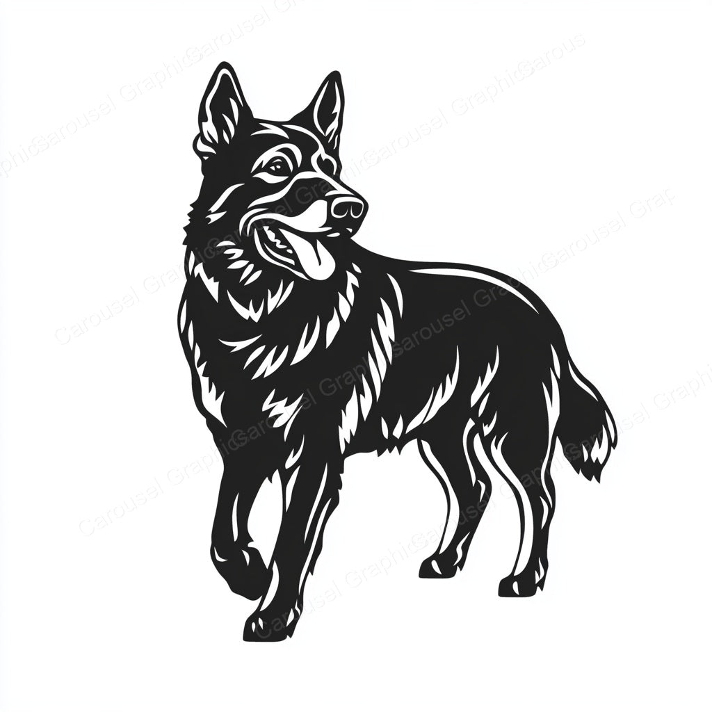 German Shepherd Vector Graphic preview