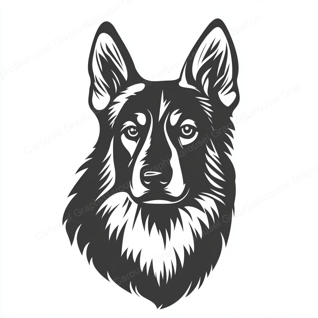 German Shepherd Vector Graphic preview