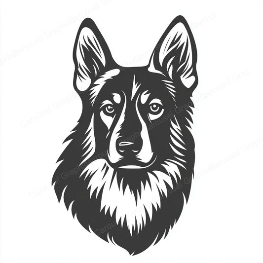 German Shepherd Vector Graphic preview